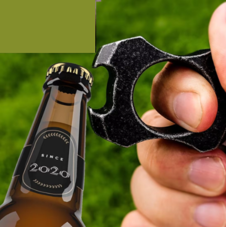 2-in-1 Personalized Creative Bottle Opener Body Ring Stainless Steel
