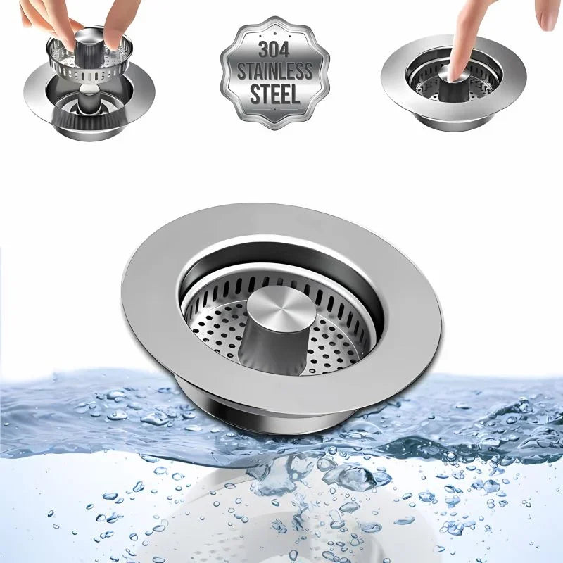 3 in 1 Kitchen Sink Drain Strainer Kitchen Gadgets