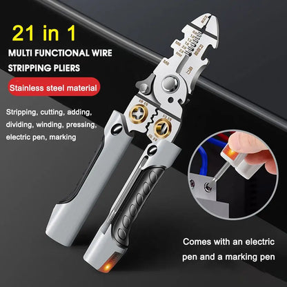 8-in-1 Super Easy Multi-Function Wire Stripping Pliers