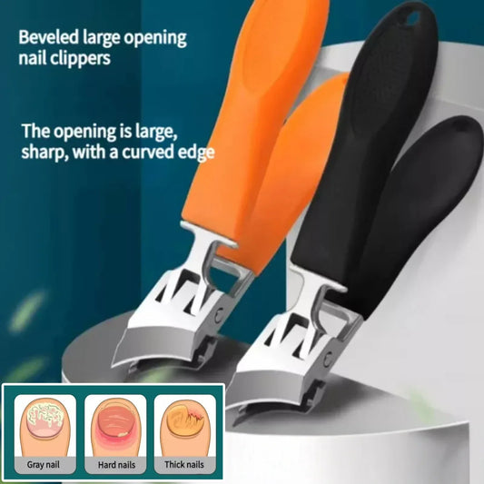 Wide Jaw Opening Anti-Splash Slanted Nail Clipper