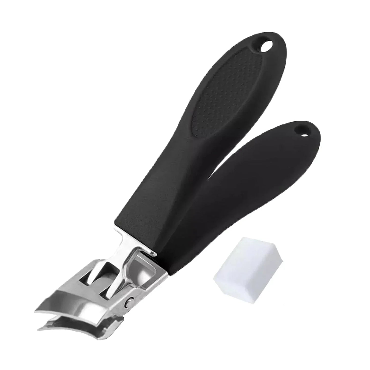 Wide Jaw Opening Anti-Splash Slanted Nail Clipper